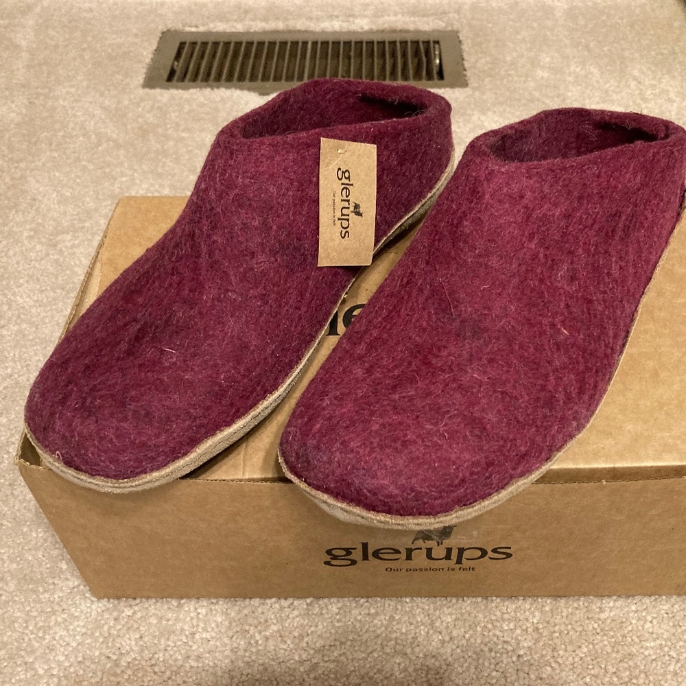 Wool Slippers - Glerup Brand New Women’s Size 9 / Men’s Size 7.5